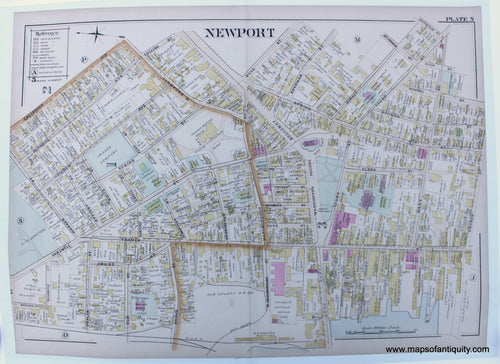 Reproductions-Newport-Rhode-Island-Reproduction-Richards-New-England-&-Northeast-General-&-Towns-1800s-19th-century-Maps-of-Antiquity