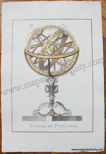 Digitally-Engraved-Specialty-Reproduction-Sphere-De-Ptolemee-Ptolemy-Ptolemaic-Armillary-Spheres-Celestial-Model-Models-Astronomy-Astonomical-Reproductions-1800s-19th-century-Maps-of-Antiquity