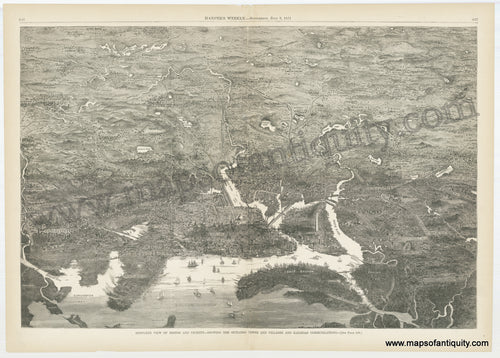 Reproduction-Bird's-Eye-View-of-Boston-and-Vicinity-Reproduction-1800s-19th-century-Maps-of-Antiquity