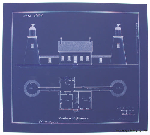 Reproduction-Chatham-Lighthouses-blueprint-reproduction-1800s-19th-century-Maps-of-Antiquity