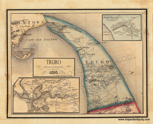 Truro 1858 - Reproduction Map