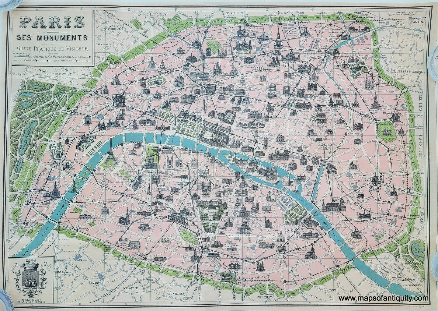 Reproduction-Paris-ses-Monuments---Maps-Of-Antiquity