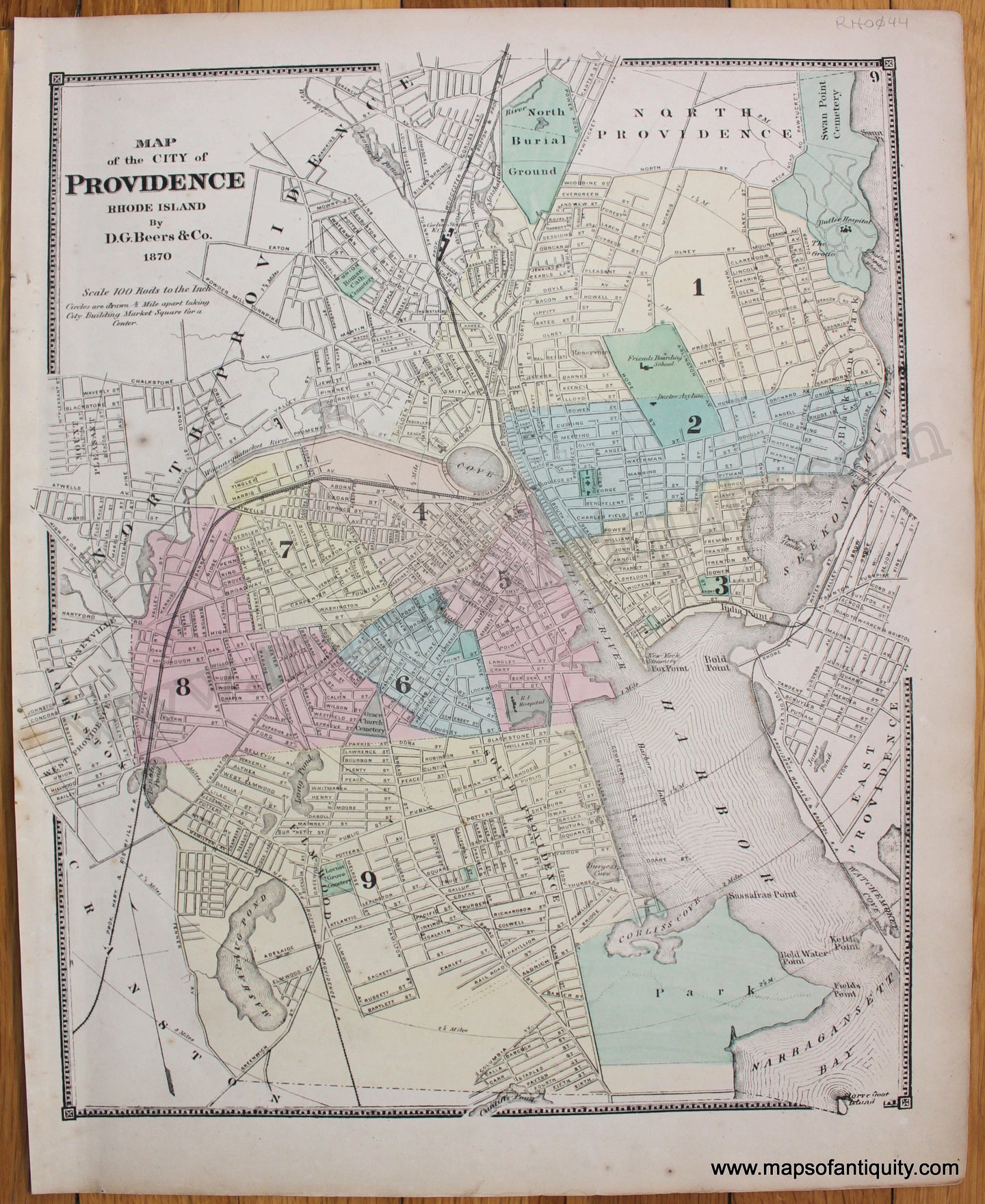 Antique-Map-of-the-City-of-Providence-Rhode-Island