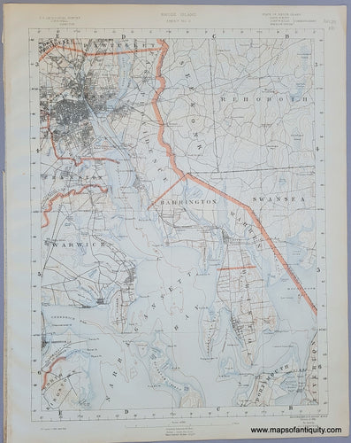 Antique Topographical-Map-RI-Sheet-No.-3-antique-topo-map-Providence-United-States-Rhode-Island-1891-USGS-Maps-Of-Antiquity