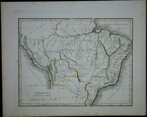 Engraved-antique-map-Brazil-Bolivia-&-Peru.-South-America-Brazil-1835-Unknown-Maps-Of-Antiquity