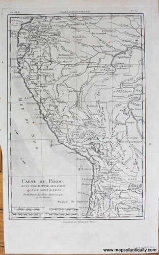 Antique-Map-Carte-du-Perou-etc.