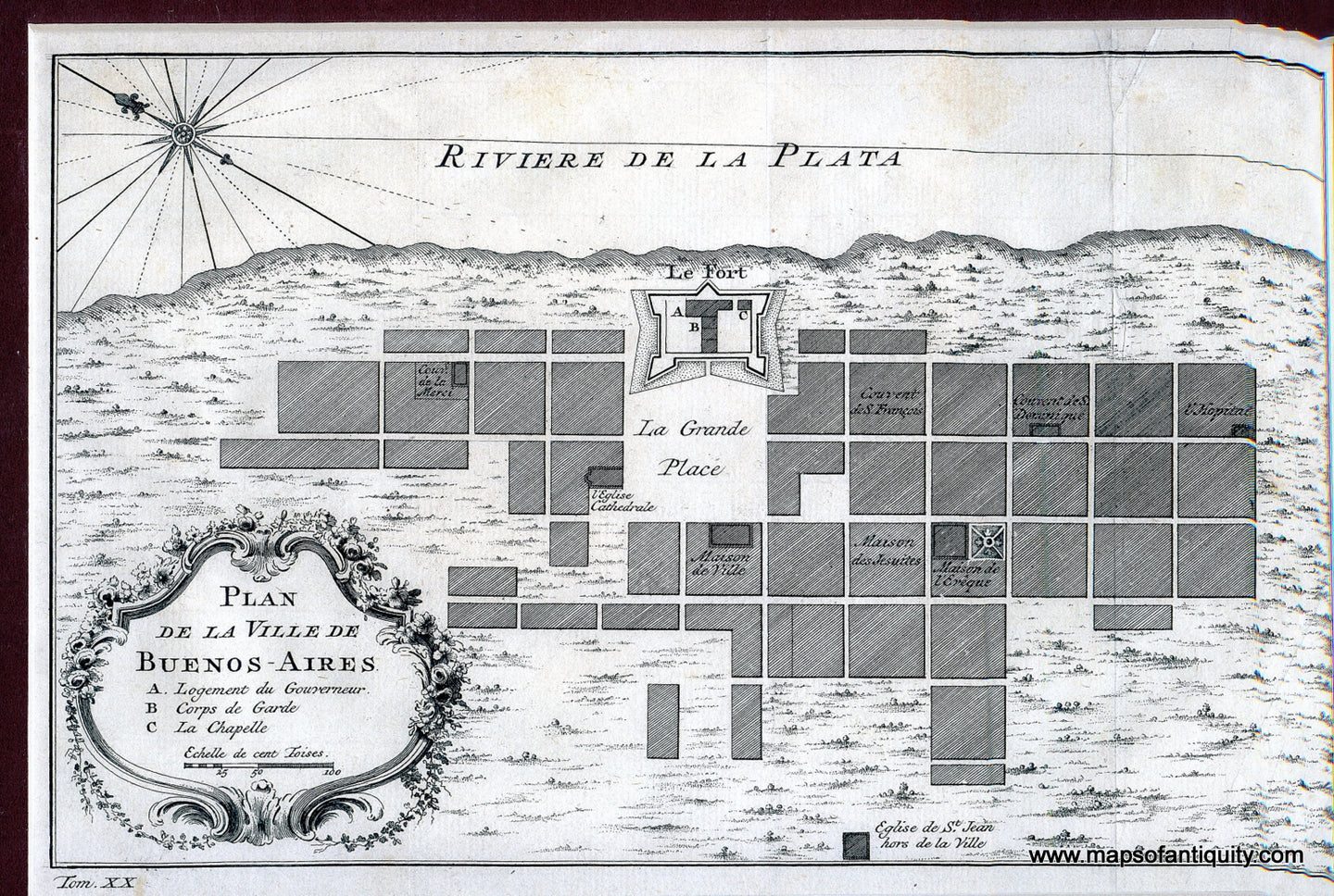 Antique-Map-Plan-de-la-Ville-de-Buenos-Aires