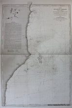 Load image into Gallery viewer, Antique-Black-and-White-Nautical-Chart-Carte-des-Recifs-Abrolhos-Cote-du-Bresil-et-de-la-Cote-adjacente-comprise-entre-San-Mateo-et-les-Itacolomis-Brazil-South-America-Brazil-1862-Depot-de-la-Marine-Maps-Of-Antiquity
