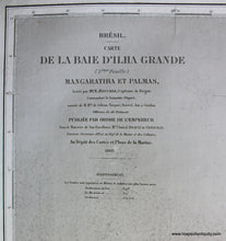 Load image into Gallery viewer, 1863 - Plan du Mouillage des Ilheos (Cotes du Bresil) - Antique Chart
