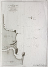 Load image into Gallery viewer, Antique-Black-and-White-Nautical-Chart-Plan-du-Mouillage-des-Ilheos-(Cotes-du-Bresil)-South-America-Brazil-1863-Depot-de-la-Marine-Maps-Of-Antiquity
