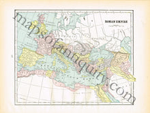 Load image into Gallery viewer, 1894 - Chile, Argentine Confederation and Uruguay, verso: Islands in The Pacific Ocean, and Roman Empire - Antique Map
