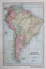 Load image into Gallery viewer, Antique-Printed-Color-Map-South-America-verso:-Map-of-Jamaica-Haiti-and-Santo-Domingo-Caribbean-&amp;-Latin-America-South-America-1900-Cram-Maps-Of-Antiquity
