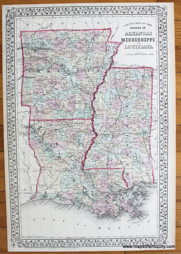 Thematic map promoting Louisiana agriculture - Rare & Antique Maps