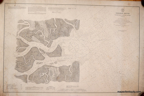 Antique-Coastal-Report-Chart-Ossabaw-Sound-Vernon-and-Ogeechee-Rivers-Georgia-United-States-Georgia-1879-U.S.-Coast-&-Geodetic-Survey-Maps-Of-Antiquity