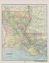 Load image into Gallery viewer, Antique-Map-State-United-States-U.S.-South-Louisiana-Mississippi-Home-Library-and-Supply-Association-Pacific-Coast-1892-1890s-1800s-Late-19th-Century-Maps-of-Antiquity-
