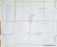 Load image into Gallery viewer, Antique-Map-Eastern-Part-of-St.-George&#39;s-George-Sound-Florida-1859-1850s-1800s-USCS-Coast-Coastal-Chart-Survey-Maps-of-Antiquity

