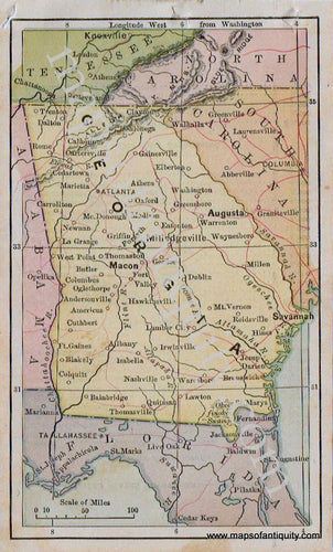 Antique-Map-Miniature-Map-of-Georgia-1880-Bradstreet-1800s-19th-century-maps-of-Antiquity