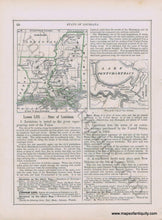 Load image into Gallery viewer, 1848 - States of Alabama and Georgia, verso State of Louisiana and Mississippi - Antique Map

