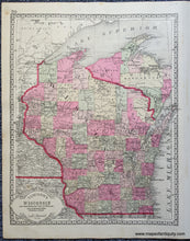 Load image into Gallery viewer, 1888 - Double-sided sheet with multiple maps: Centerfold - Tunison&#39;s Southern Texas; versos: Tunison&#39;s Minnesota / Tunison&#39;s Wisconsin - Antique Map
