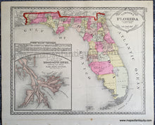 Load image into Gallery viewer, Antique-Map-Double-sided-sheet-with-multiple-maps:-Centerfold---Tunison&#39;s-Arkansas-Louisiana-and-Mississippi;-versos:-Tunison&#39;s-Georgia-and-South-Carolina-/-Tunison&#39;s-Florida-United-States-South-1888-Tunison-Maps-Of-Antiquity-1800s-19th-century
