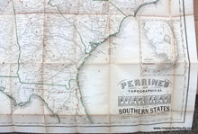 Load image into Gallery viewer, 1864 - Perrine&#39;s New Topographical War Map Of The Southern States. - Antique Map
