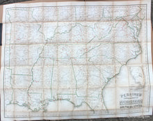 Load image into Gallery viewer, 1864 - Perrine&#39;s New Topographical War Map Of The Southern States. - Antique Map
