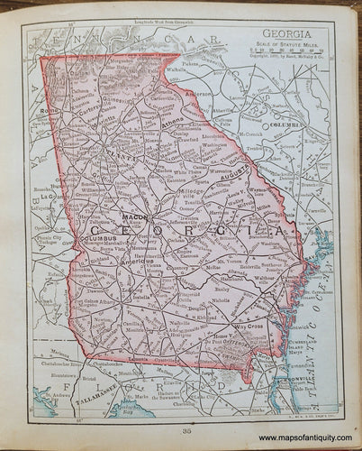 Genuine-Antique-Map-Georgia-1900-Rand-McNally-Maps-Of-Antiquity