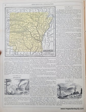 Load image into Gallery viewer, Genuine-Antique-Hand-Colored-Map-Double-sided-page-Texas-verso-Arkansas-1850-Mitchell-Thomas-Cowperthwait-Co--Maps-Of-Antiquity

