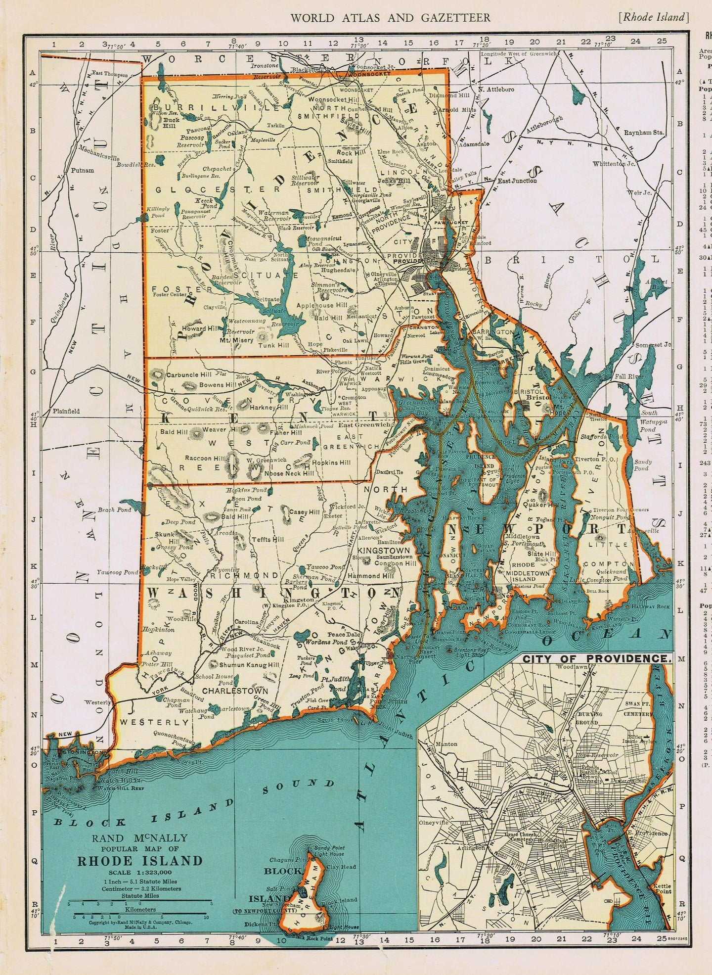 Genuine-Antique-Map-Popular-Map-of-Rhode-Island-1940-Rand-McNally-Maps-Of-Antiquity