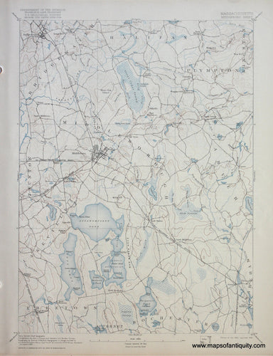 Genuine-Antique-Map-Middleboro-Massachusetts--1916-US-Geological-Survey--Maps-Of-Antiquity