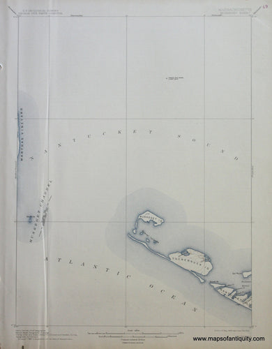 Genuine-Antique-Map-Muskegat-Massachusetts--1913-US-Geological-Survey--Maps-Of-Antiquity