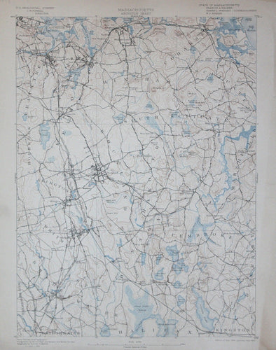 Genuine-Antique-Topographic-Map-Abington-Massachusetts--Massachusetts--1902-U-S-Geological-Survey--Maps-Of-Antiquity