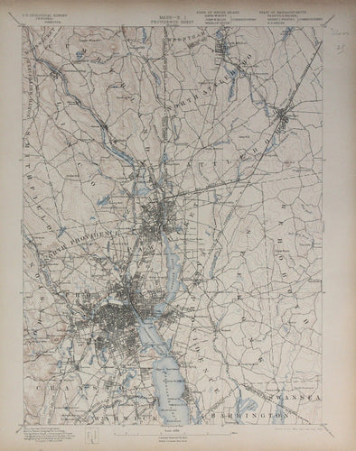 Genuine-Antique-Topographic-Map-Providence-Massachusetts-Rhode-Island--Massachusetts-Rhode-Island--1903-U-S-Geological-Survey--Maps-Of-Antiquity