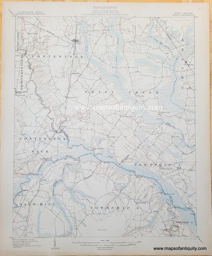 Genuine-Antique-Topographic-Map-North-Carolina-Ayden-Quadrangle-1904-US-Geological-Survey-Maps-Of-Antiquity