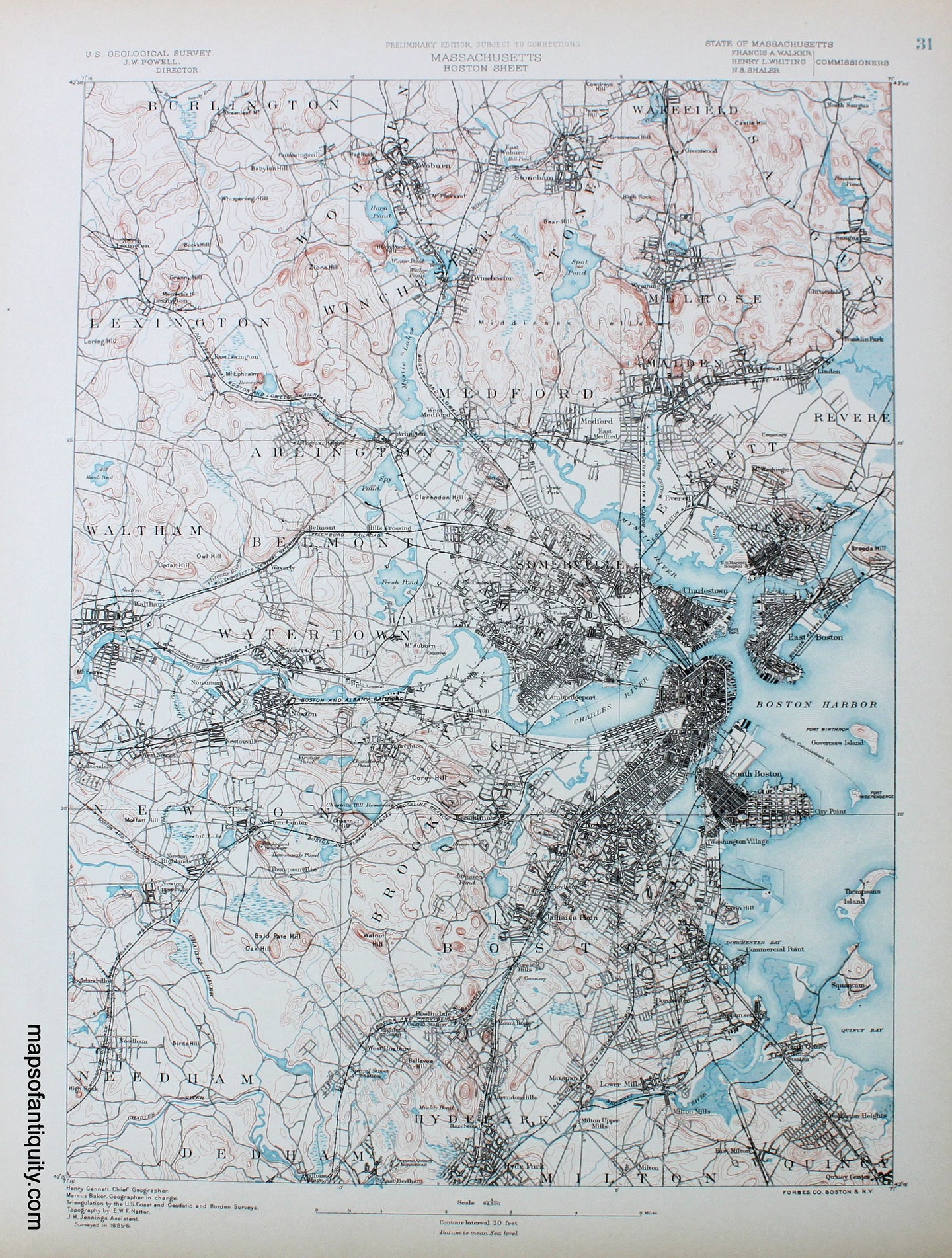 Antique-Maps-of-Antiquity-MA-Massachusetts-City-of-Boston-sheet-antique-topo-topographical-USGS-map