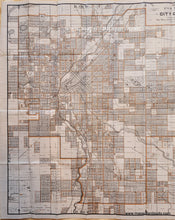 Load image into Gallery viewer, Antique-Pocket-Folding-Map-City-of-Denver-Colorado-Rollandet-Drafting-Blueprint-Company-Fifth-Edition-1899-1890s-1800s-Late-19th-Century-Maps-of-Antiquity
