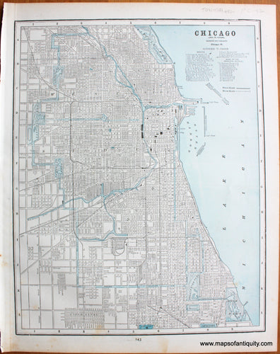 Antique-Map-City-of-Chicago-Illinois-St.-Louis-Missouri-Cities-Home-Library-and-Supply-Association-Pacific-Coast-1892-1890s-1800s-Late-19th-Century-Maps-of-Antiquity-