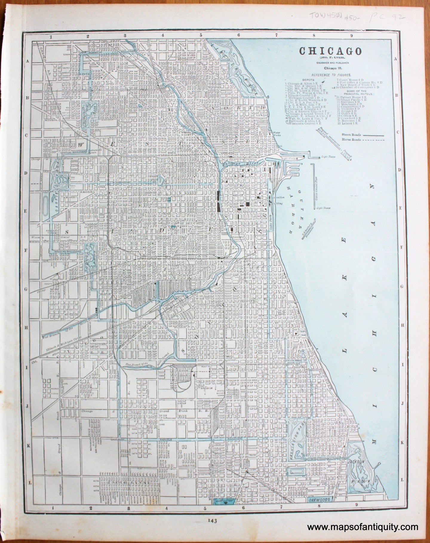 Antique-Map-City-of-Chicago-Illinois-St.-Louis-Missouri-Cities-Home-Library-and-Supply-Association-Pacific-Coast-1892-1890s-1800s-Late-19th-Century-Maps-of-Antiquity-