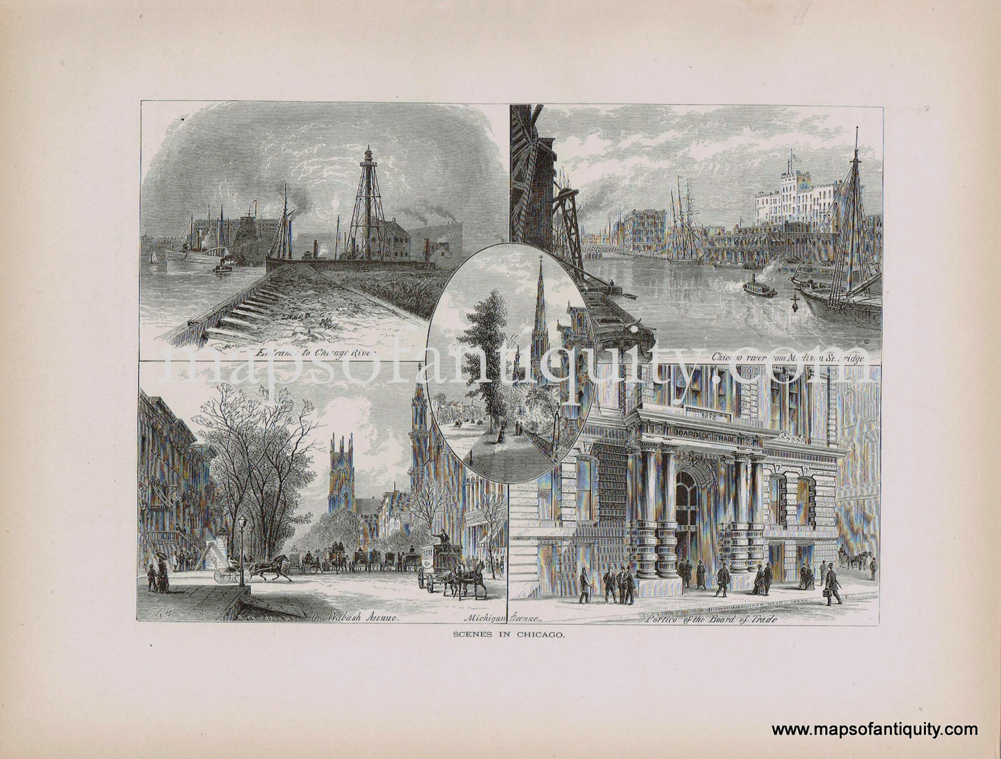 Antique-Print-Prints-Scenes-in-Chicago-1872-Picturesque-America-1800s-19th-century-maps-of-Antiquity