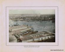 Load image into Gallery viewer, Antique-Print-Panoramic-View-Showing-Navy-Yard;-verso:-Washington-Street-1904-unknown-Boston-1900s-20th-century-Maps-of-Antiquity
