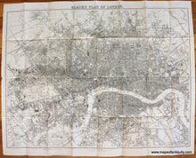 Load image into Gallery viewer, Antique-Book-with-Uncolored-Folding-Map-Black&#39;s-Map-of-London-with-book-1862-Black-England-1800s-19th-century-Maps-of-Antiquity
