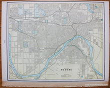 Load image into Gallery viewer, 1898 - Official Map of the City of Duluth, versos: Denver; Map of St. Paul - Antique Map
