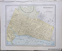 Load image into Gallery viewer, Genuine-Antique-Printed-Color-Comparative-Chart-Montreal;-verso:-Liverpool-(England)-Towns-and-Cities--1892-Home-Library-&amp;-Supply-Association-Maps-Of-Antiquity-1800s-19th-century
