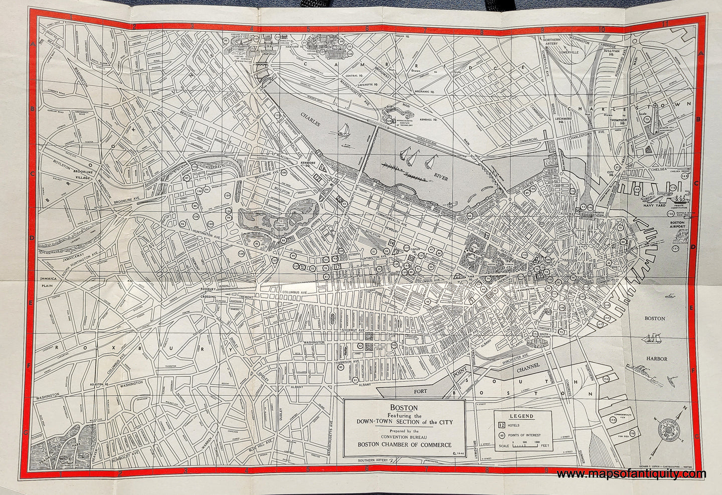 Vintage-Map-Boston-Featuring-the-Down-Town-Section-of-the-City-1946-Lufkin-Maps-Of-Antiquity