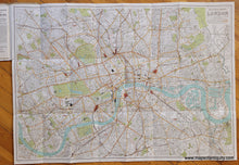 Load image into Gallery viewer, Genuine-Antique-Folding-Map-Bartholomew&#39;s-Plan-of-London-1921-Bartholomew-Maps-Of-Antiquity

