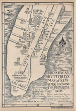 Load image into Gallery viewer, Genuine-Antique-Map-The-Broadway-Butterflys-Map-of-New-York-showing-the-Primrose-Path-1920s-John-Held-Jr--Maps-Of-Antiquity
