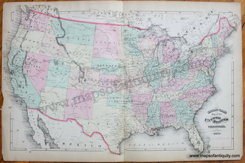 Antique-Map-of-the-United-States-and-Territories