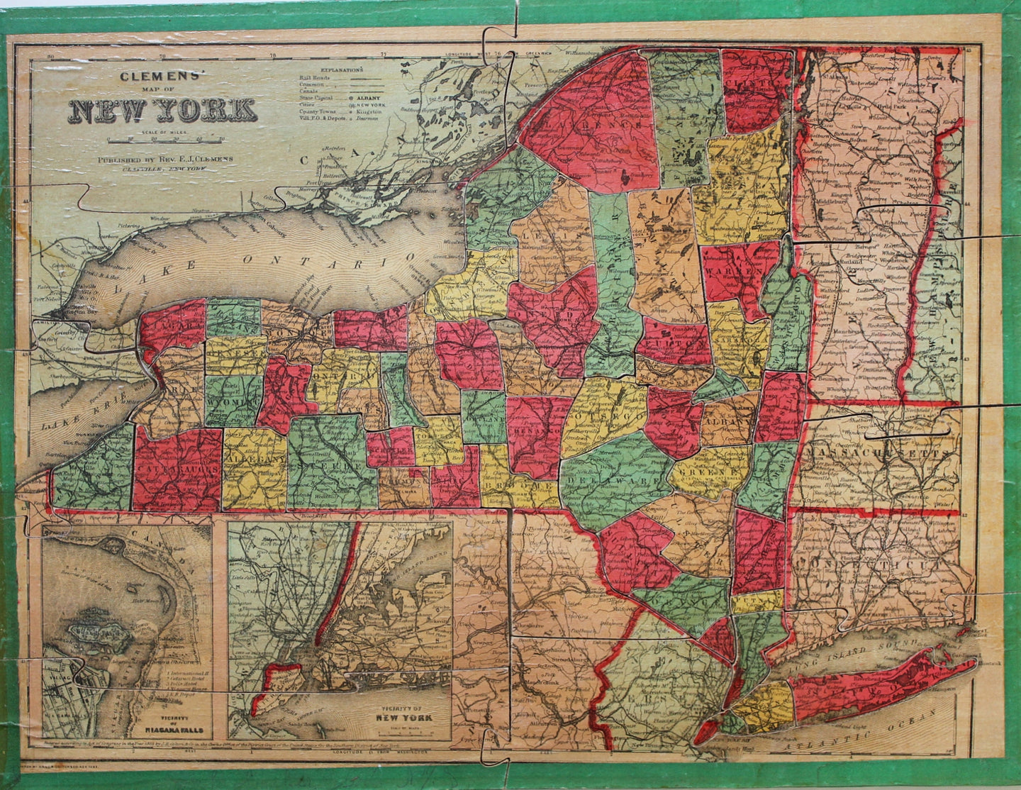 Antique-Jigsaw-Puzzle-Map-Clemens'-Silent-Teacher-Dissected-Map-of-the-United-States-and-of-Each-State-in-Counties-United-States-General-New-York-1880-Rev.-E.J.-Clemens-Maps-Of-Antiquity