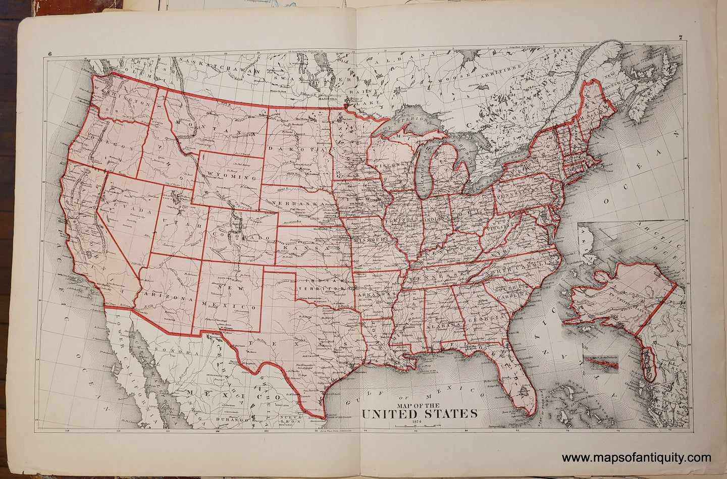 1875 Map Of The United States Antique Map Maps Of Antiquity