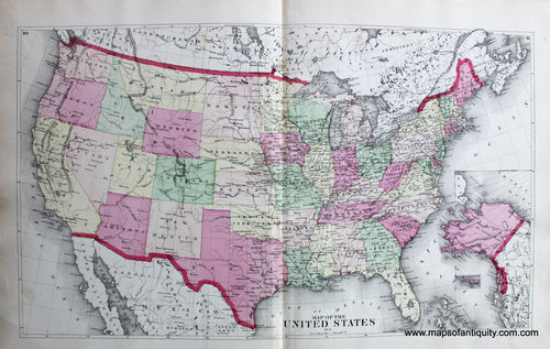 Antique-Hand-Colored-Map-Map-of-the-United-States-United-States--1874-Beers-Maps-Of-Antiquity